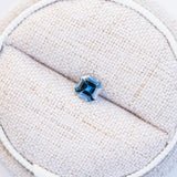 LSKU022: Madagascan Sapphire, 0.64ct Asscher Cut, Blue