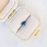LSKU025 Australian Sapphire, 0.50ct Pear Cut, Blue/Teal Parti