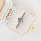 LSKU027: Australian Sapphire, 0.60ct Oval Rose Cut, Green/Yellow/Blue Parti