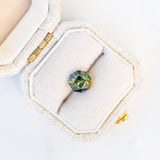 LSKU029: Australian Sapphire, 1.54ct Octagon Cut, Yellow/Green/Blue Parti
