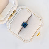LSKU032: Australian Sapphire, 0.67ct Square Cut, Deep Blue