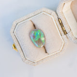 LSKU034: Australian Opal, 1.20ct Freeform Cut, Green/Blue/Teal