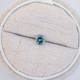 LSKU036: Australian Sapphire, 0.60ct Round Cut, Light Blue/Teal/Yellow Parti