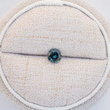 LSKU037: Australian Sapphire, 0.80ct Round Cut, Deep Blue/Teal/Green Parti
