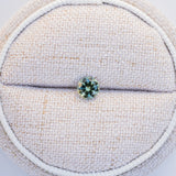 LSKU039: Australian Sapphire, 0.56ct Round Cut, Bright Yellow/Green/Teal Parti