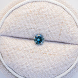 LSKU040: Australian Sapphire, 0.65ct Round Cut, Deep Blue/Teal Parti