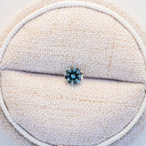 LSKU041: Australian Sapphire, 0.60ct Round Cut, Bright Minty Green/Teal Parti