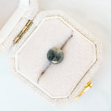 LSKU044: Australian Sapphire, 1.00ct Round Rose Cut, Teal/Yellow/Blue Parti