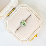 LSKU049: Tanzanian Sapphire, 0.66ct Round Cut, Green