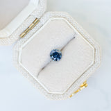 LSKU051: Australian Sapphire, 0.52ct Round Cut, Blue/Teal Parti