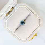 LSKU052: Australian Sapphire, 0.35ct Round Cut, Blue/Teal Parti