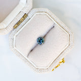 LSKU054: Australian Sapphire, 0.32ct Round Cut, Teal/Blue Parti