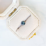 LSKU056: Australian Sapphire, 0.27ct Round Cut, Blue/Teal Parti