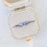 LSKU066: Ceylon Sapphire, 0.50cts Pear Cut, Sky Blue, Matched Pair