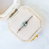 LSKU071 Australian Sapphire, 0.54ct Pear Cut, Green/Blue/Teal Parti