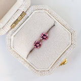 LSKU077: Spinel, 0.44cts Round Cut, Pink, Matched Pair