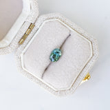 LSKU079: Australian Sapphire, 0.70ct Oval Cut, Green/Teal Parti