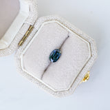 LSKU080: Australian Sapphire, 0.61ct Oval Cut, Deep Green/Blue Parti