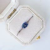 LSKU081: Australian Sapphire, 0.55ct Oval Cut, Deep Blue