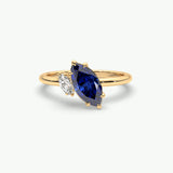 V624 - Toi Et Moi Ring Of Marquise Stones