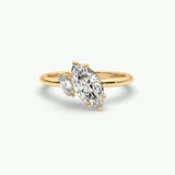 V624 - Toi Et Moi Ring Of Marquise Stones