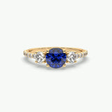 V642 - Trilogy Ring Of Round Stones