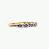 V684 - Wedding Band Of Oval & Round Stones