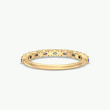 V684 - Wedding Band Of Oval & Round Stones