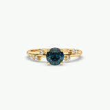 V726 - Scattered Solitaire Ring Of Round Stones, Cloudlet Ring Edition 2