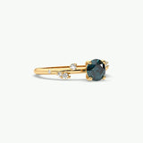 V726 - Scattered Solitaire Ring Of Round Stones, Cloudlet Ring Edition 2