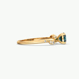 V726 - Scattered Solitaire Ring Of Round Stones, Cloudlet Ring Edition 2