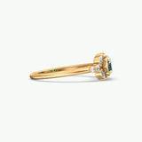 V740 - Cluster Ring Of Marquise & Round Brilliant Stones