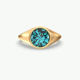 V755 - East-West Bezel Ring Of Round Brilliant Stone