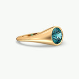 V755 - East-West Bezel Ring Of Round Brilliant Stone