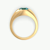 V755 - East-West Bezel Ring Of Round Brilliant Stone