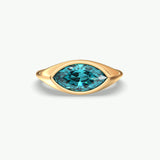 V756 - East-West Bezel Ring Of Marquise Stone