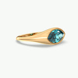 V756 - East-West Bezel Ring Of Marquise Stone