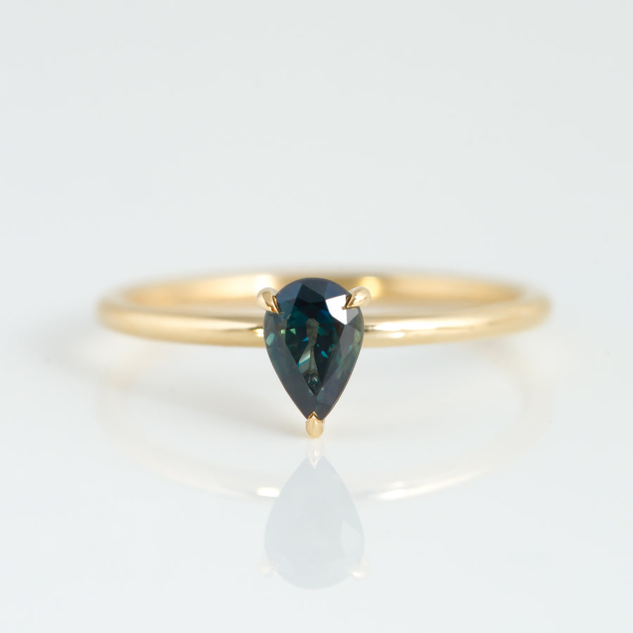 Starlight Ring - 0.60ct Pear Sapphire - Raelyn Rose Jewellery