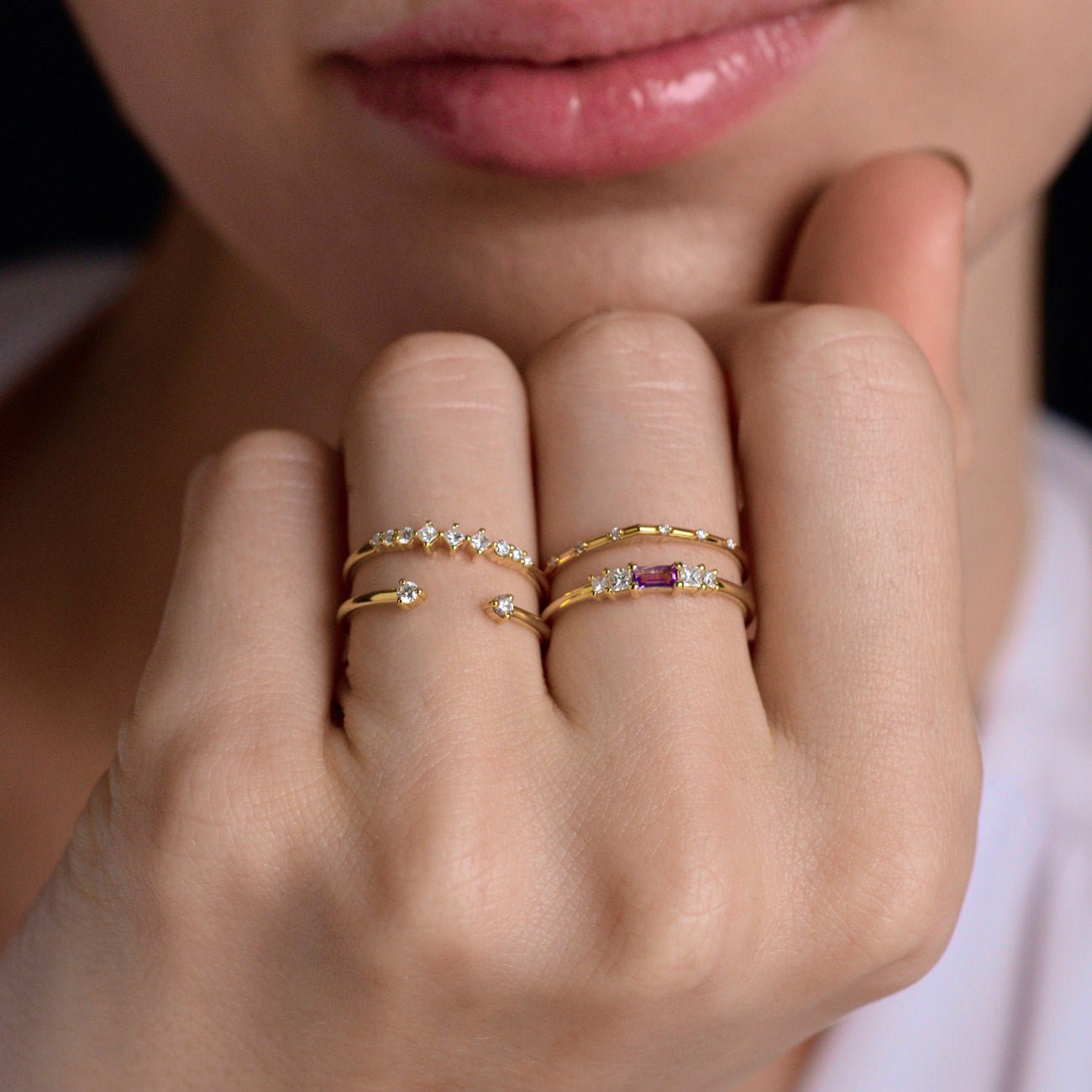 Aura Ring - Amethyst - Rings - Raelyn Rose Jewellery
