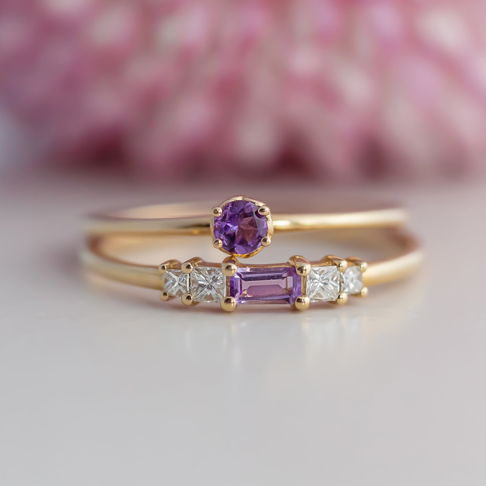 Aura Ring - Amethyst - Rings - Raelyn Rose Jewellery