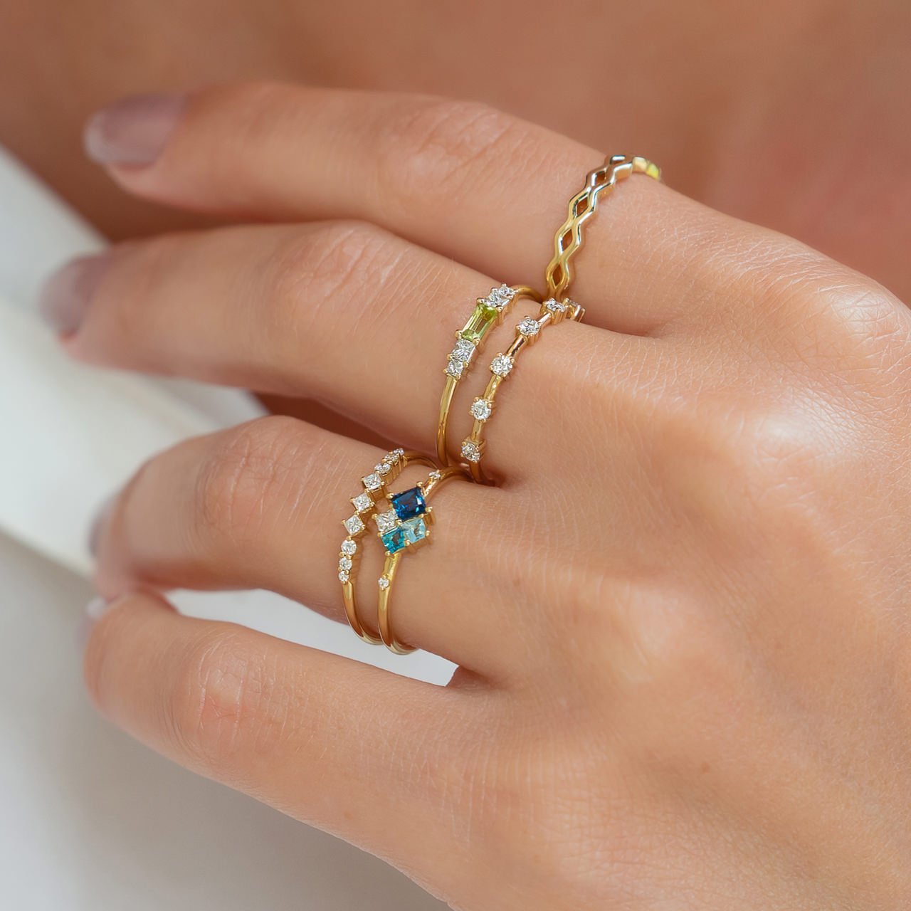 Aura Ring - Peridot - Rings - Raelyn Rose Jewellery