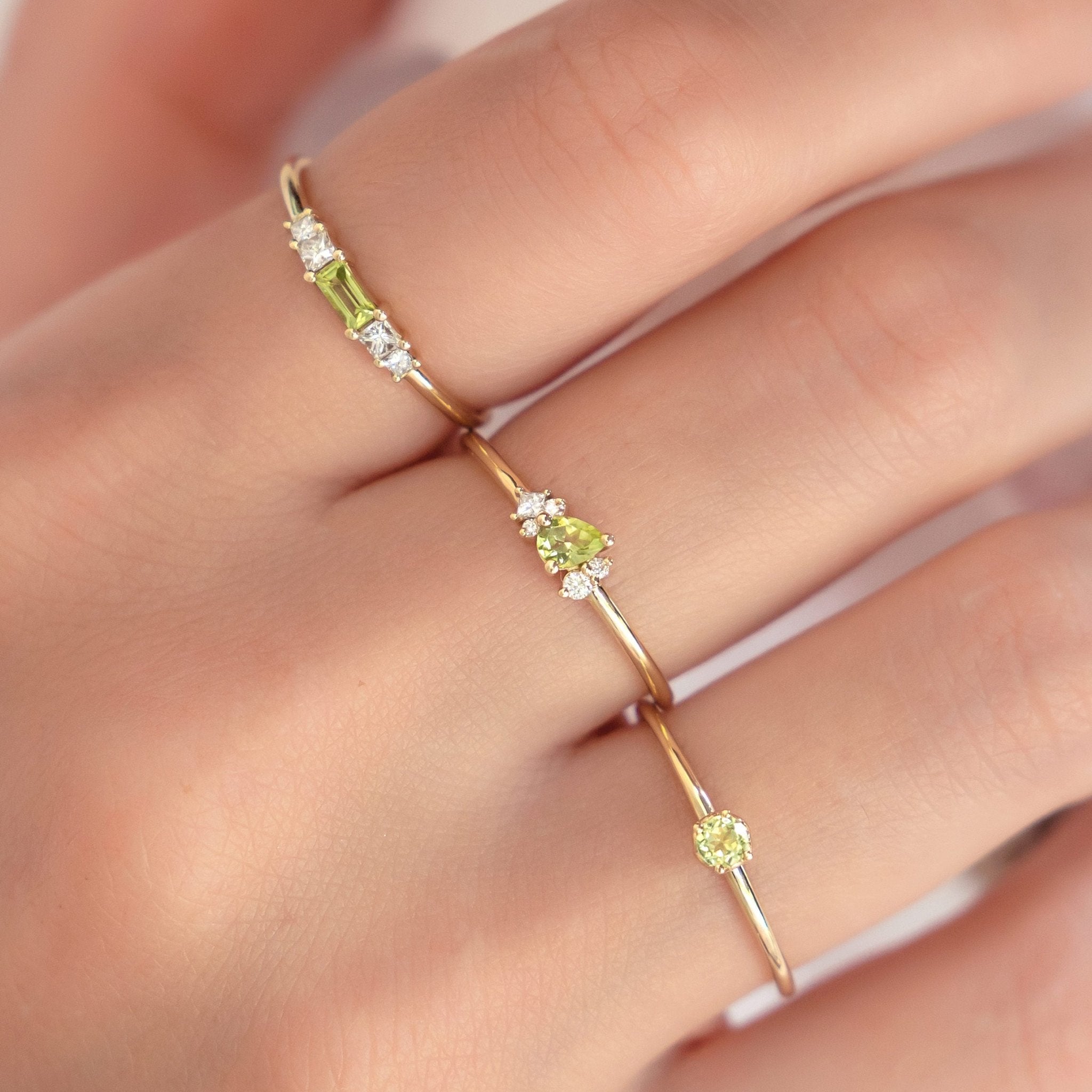 Aura Ring - Peridot - Rings - Raelyn Rose Jewellery