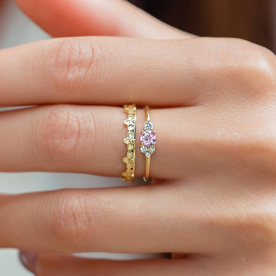 Blush Cluster Ring - Rings - Raelyn Rose Jewellery