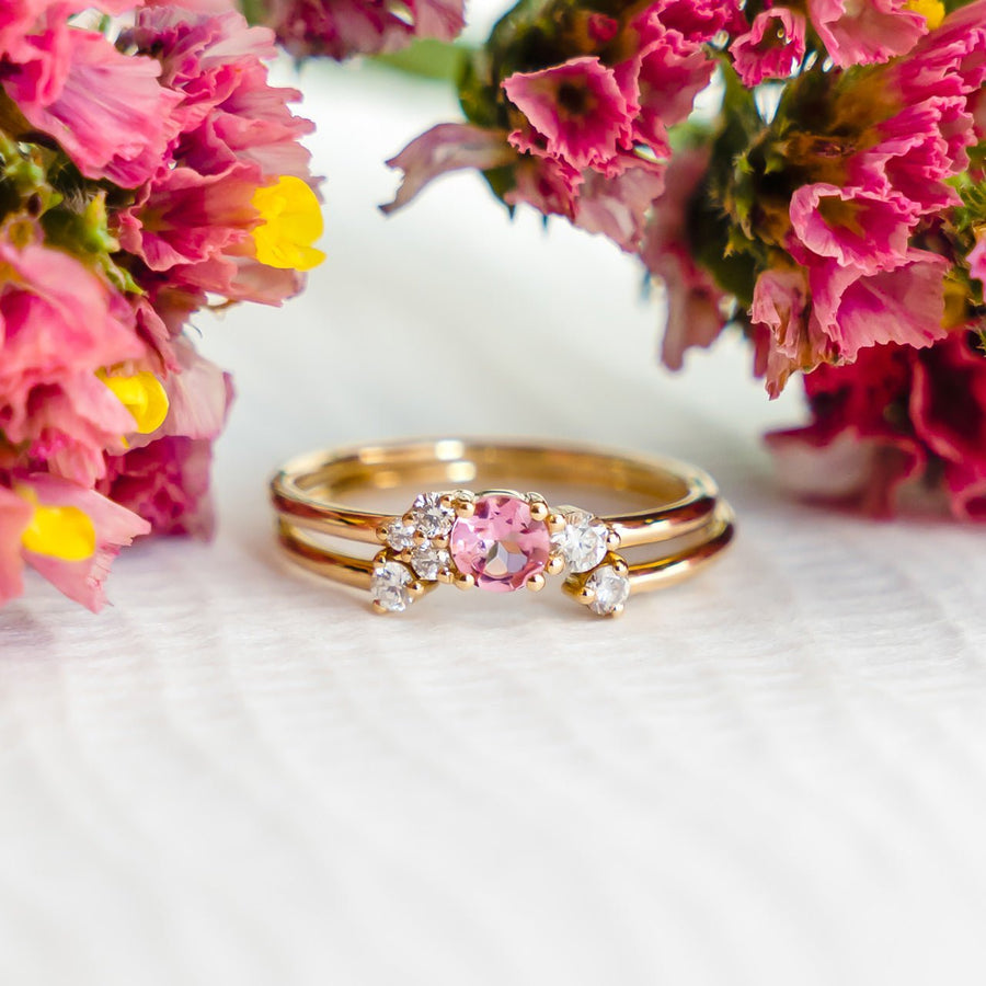 Blush Cluster Ring - Rings - Raelyn Rose Jewellery