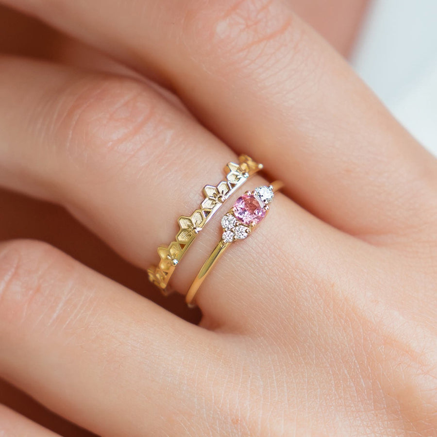 Blush Cluster Ring - Rings - Raelyn Rose Jewellery