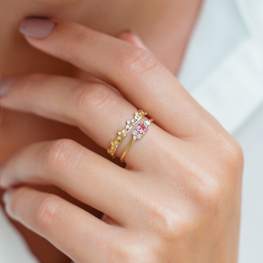 Blush Cluster Ring - Rings - Raelyn Rose Jewellery