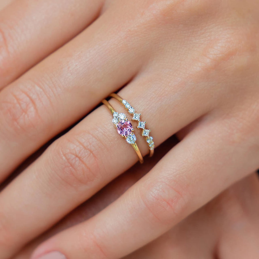 Blush Cluster Ring - Rings - Raelyn Rose Jewellery