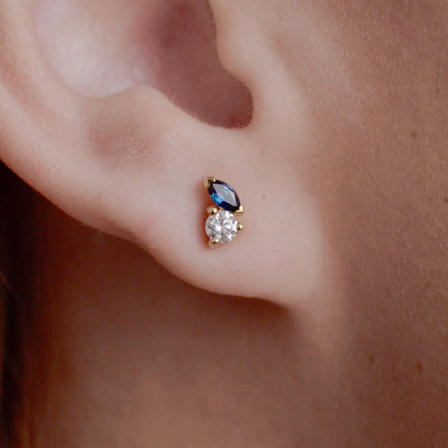 Dawn Earrings - Sapphire - Earrings - Raelyn Rose Jewellery