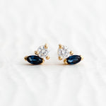 Dawn Earrings - Sapphire - Earrings - Raelyn Rose Jewellery