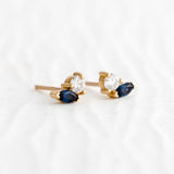 Dawn Earrings - Sapphire - Earrings - Raelyn Rose Jewellery
